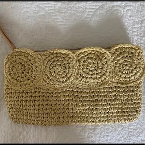 Talbots Straw Wristlet